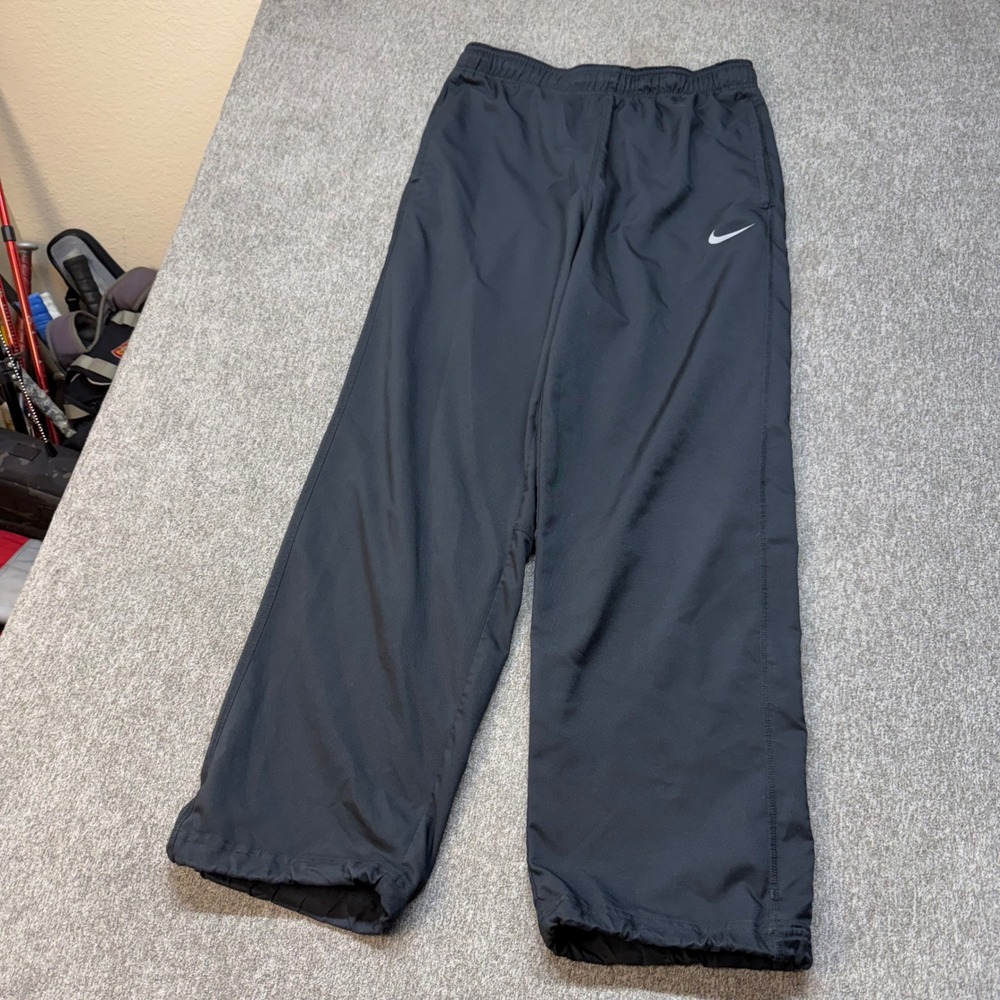 Nike Mens Dri-FIT Training Pants Black Athletic Straight Leg 377786-010 Size M